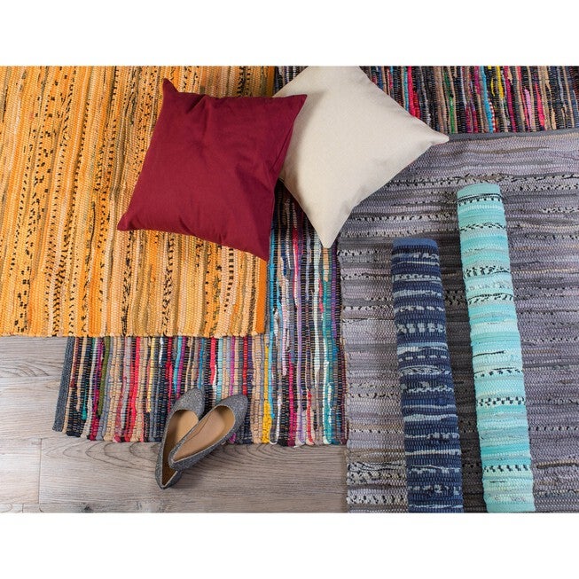 Multi Mustard Rag Rug 50X80Cm, , alternate image number 2