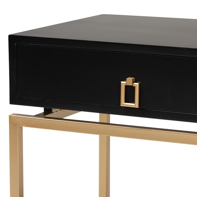 Melosa Modern Glam And Luxe 1-Drawer End Table, , alternate image number null