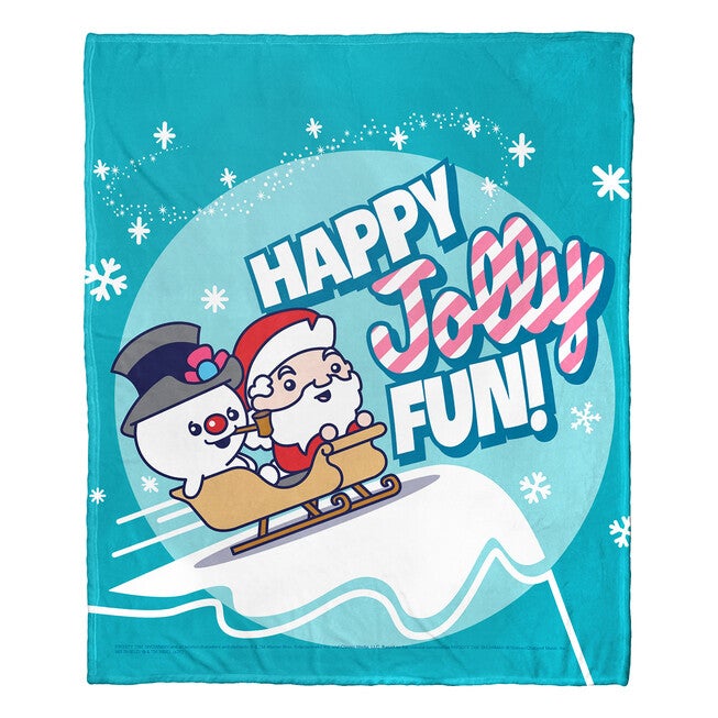 Frosty The Snowman Jolly Fun Silk Touch Throw Blanket, , on-hover image number 1