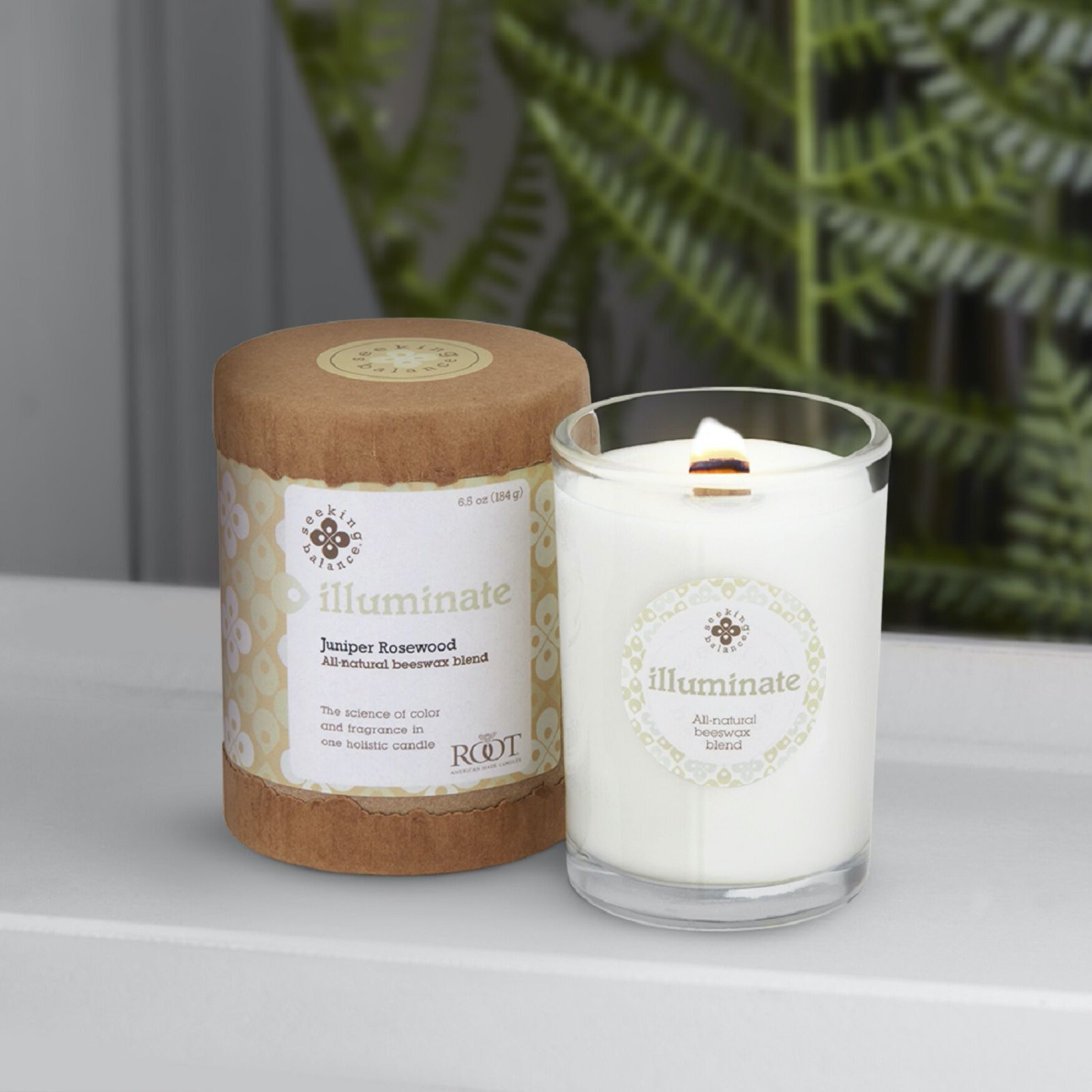 Seeking Balance Illuminate-Juniper Rosewood Jar Candle, , on-hover image number 1