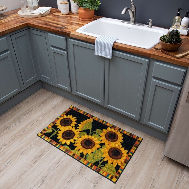 Sunflower Garden Kitchen Rug, , alternate image number 7