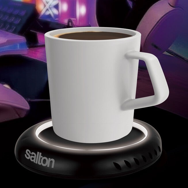 Illuminated Mug Warmer - Black, BLACK, hi-res image number 0