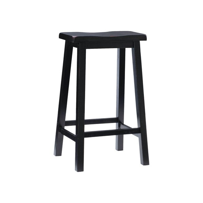 Antique Black with Sand Through Terra Cotta Bar Stool, 29 inches Seat Height, ANTIQUE BLACK, hi-res image number null
