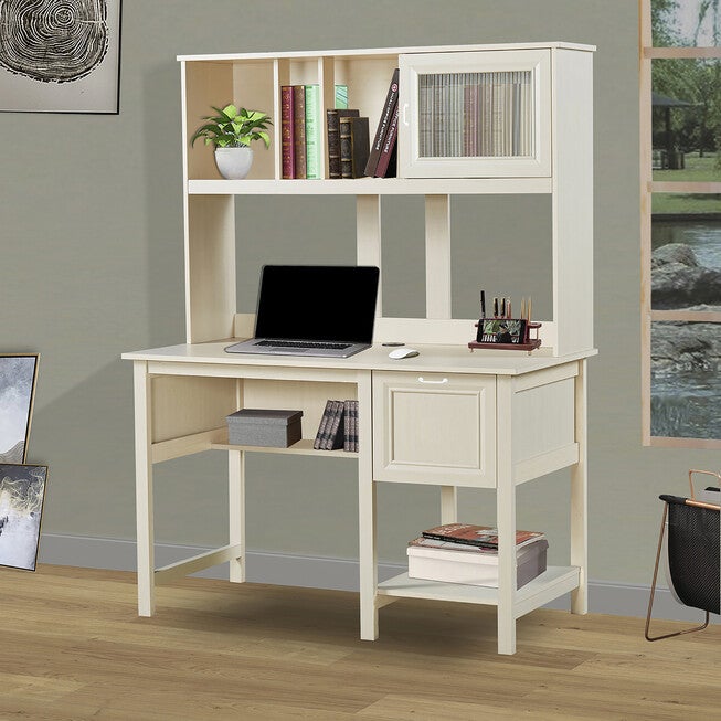 Ansel 47 inches Writing Desk With Hutch Writing Desk, , on-hover image number null