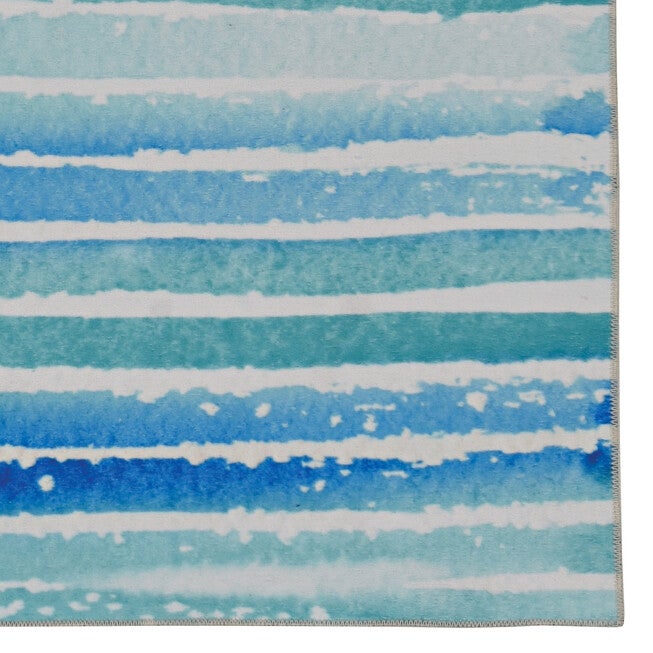Washable Janna Ivory/Blue Rug, , alternate image number 3