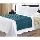 Solid Reversible Quilted Bed Runner Protector, , alternate image number null