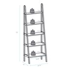 5-Shelf Ladder Bookcase-Warm Brown, , alternate image number null
