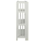 3-Shelf Folding Stackable Bookcase 27.5" Wide-White, , on-hover image number null