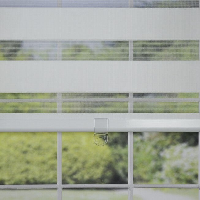 Cordless Zebra Slimline Privacy Window Shade Window, , alternate image number null