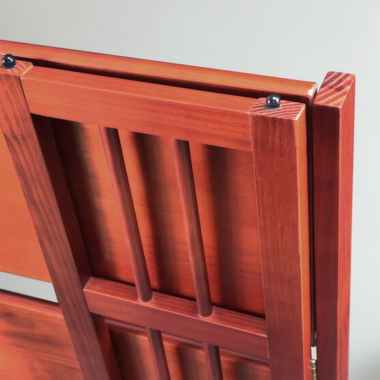 3-Shelf Folding Stackable Bookcase 27.5" Wide-Mahogany, , alternate image number null
