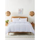 Cozy Down Alternative Reversible Comforter, White, WHITE, hi-res image number null