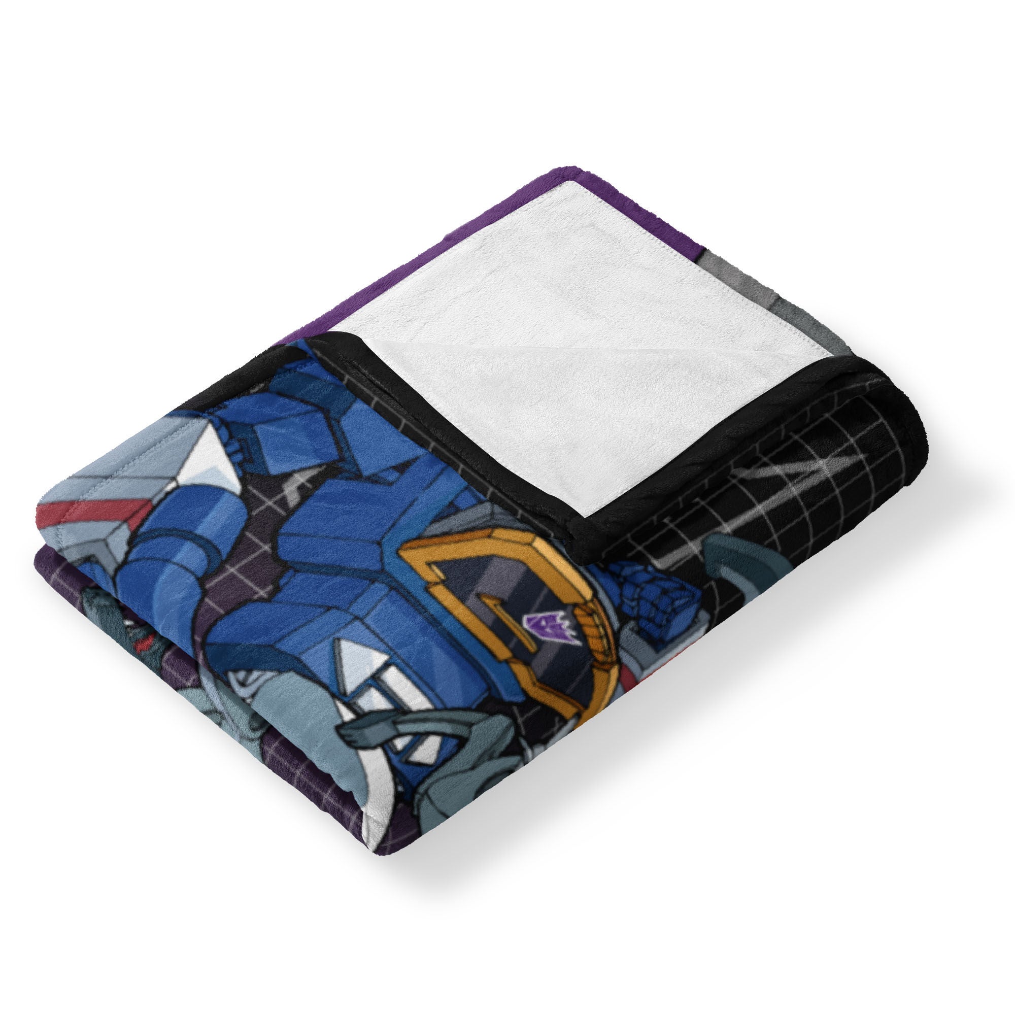 Hasbro Transformers G1 Grid Soundwave Silk Touch Throw Blanket 50X60 Inches, BLACK, alternate image number 3