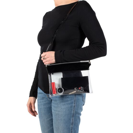 Convertible Bag Purse With Wallet, Clear/Red, , alternate image number null