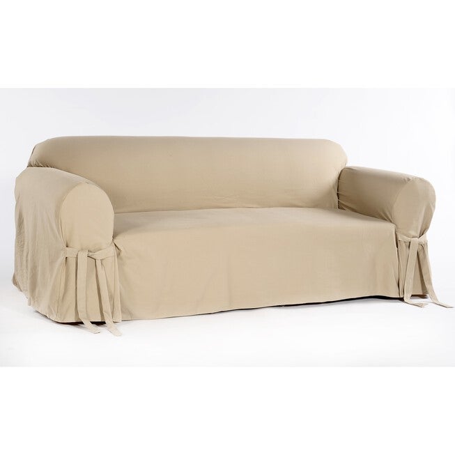 Twill 1-Pc. Slipcover , KHAKI, hi-res image number 0