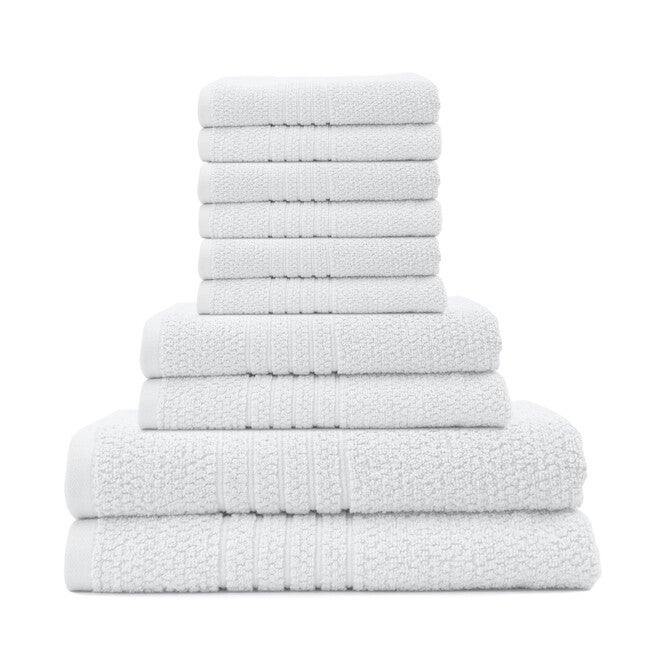 Softee 10-Pc. Towel Set, WHITE, hi-res image number 0