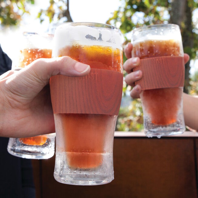Beer Freeze Cooling Cups (Set Of 2) In Wood By, , alternate image number 4