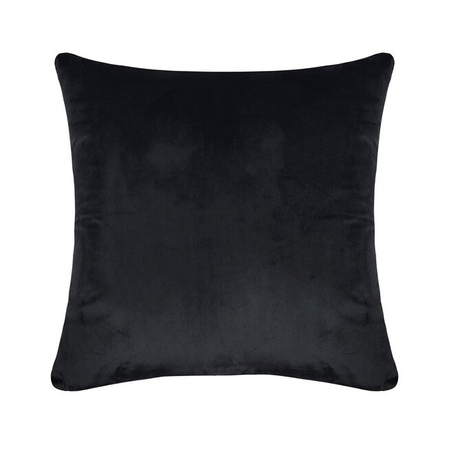 Edie @ Home Velvet Rocker Skeletons Decorative Throw Pillow 18X18, Black, , on-hover image number 1