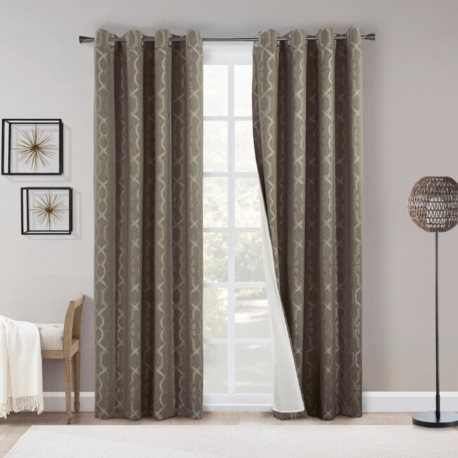 Roxboro Grommet Top Panel (lined), COFFEE, hi-res image number 0