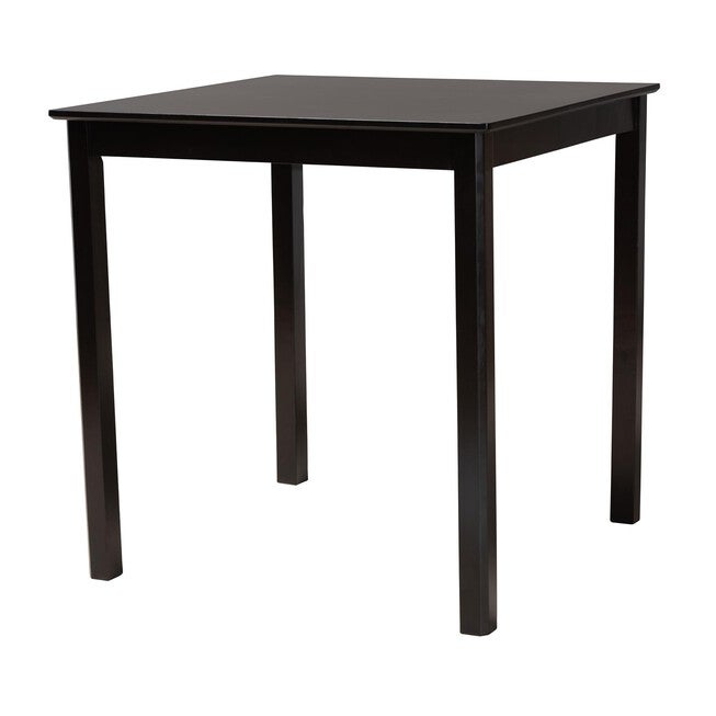 Lenoir Modern Espresso Brown Finished Wood Counter Height Pub Table, ESPRESSO BROWN, hi-res image number null