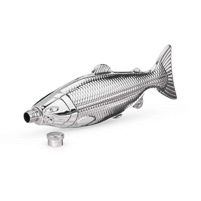 Stainless Steel Trout Beverage Flask, , alternate image number null