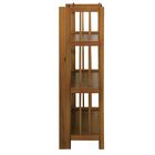 3-Shelf Folding Stackable Bookcase 27.5" Wide - Chestnut, , on-hover image number null
