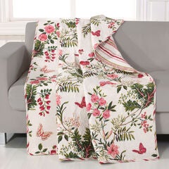 Butterflies Quilted Throw Blanket