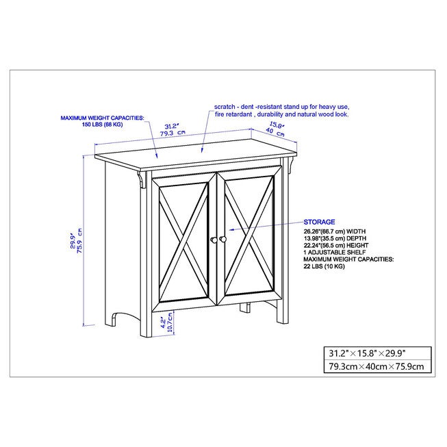 Hawksbury 2-Door Storage Cabinet Storagecabnt, , alternate image number null