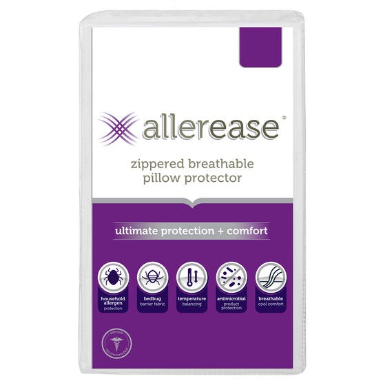 AllerEase Ultimate Pillow Protector, WHITE, hi-res image number null