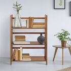 3-Shelf Folding Stackable Bookcase 27.5" Wide - Chestnut, , alternate image number null