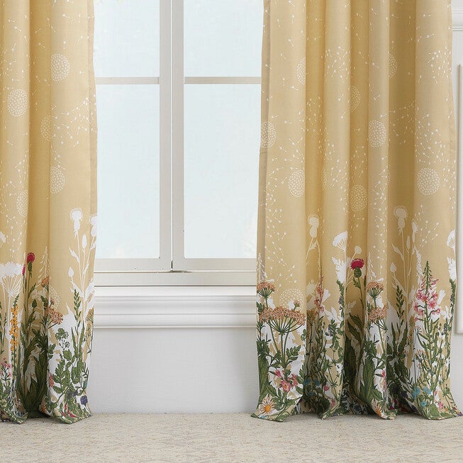 Dandelion Taupe Curtain Panel Pair, , alternate image number 3
