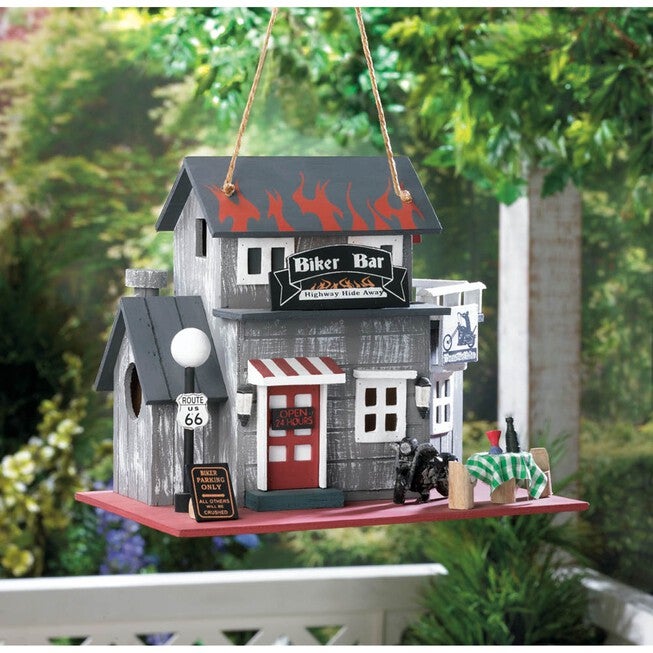 Route 66 Biker Bar Birdhouse, , on-hover image number null