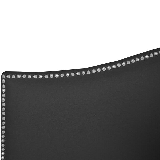 Microsuede Nail Button Headboard, , alternate image number 2