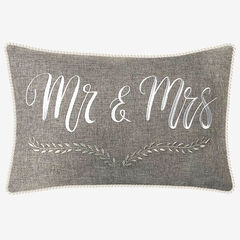"Mr & Mrs" Decorative Pillow