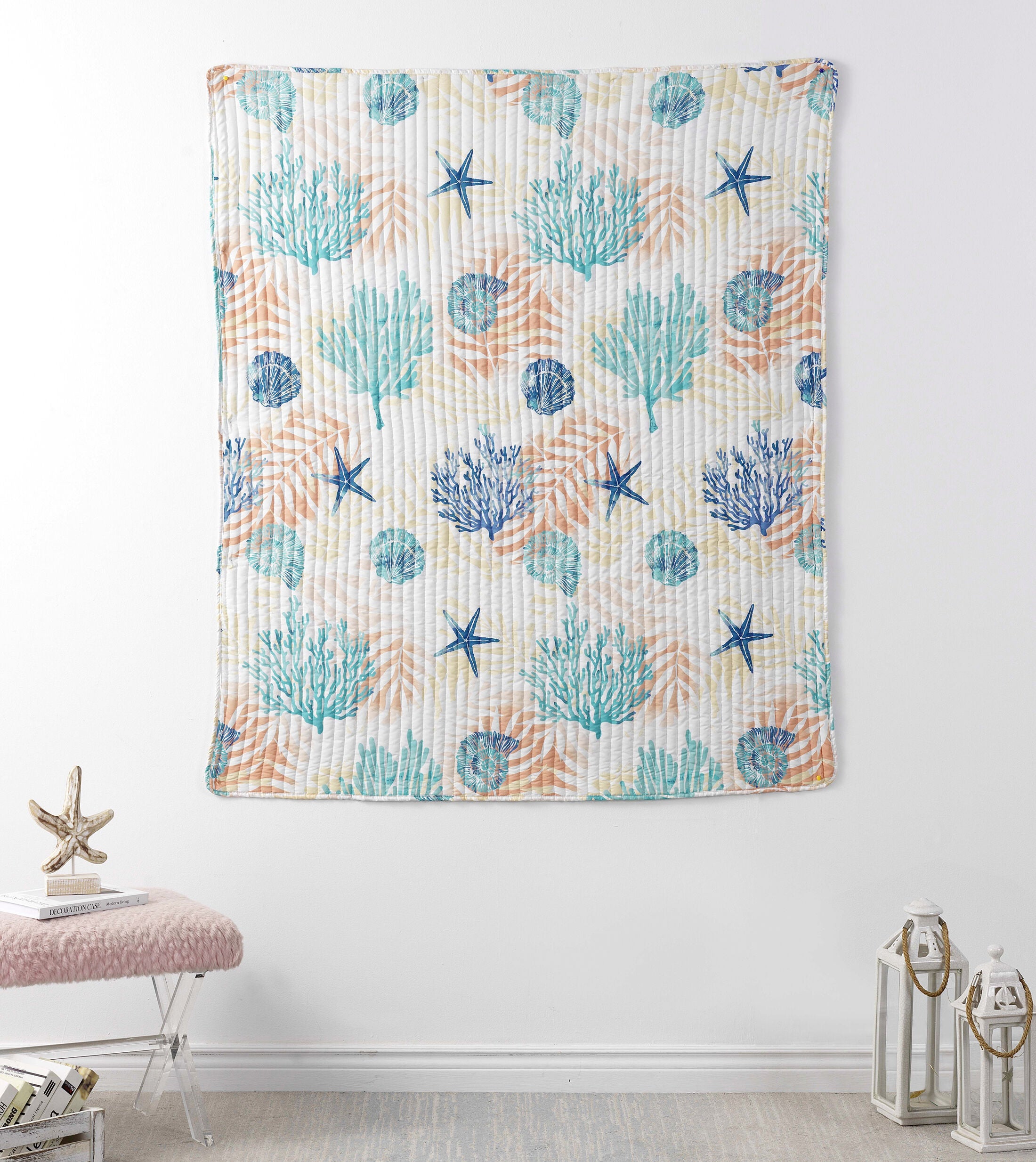 Montego Quilted Throw Blanket, AQUA, alternate image number 3