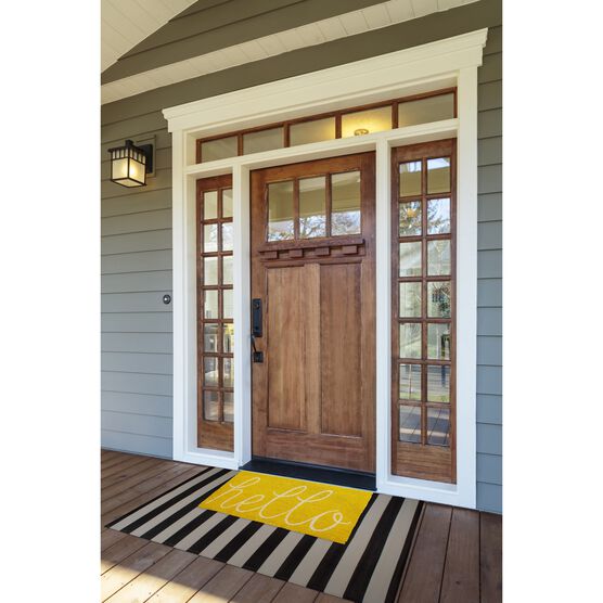 Yellow Hello Doormat, , alternate image number null