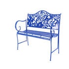 Blue Metal Traditional Bench, , alternate image number null