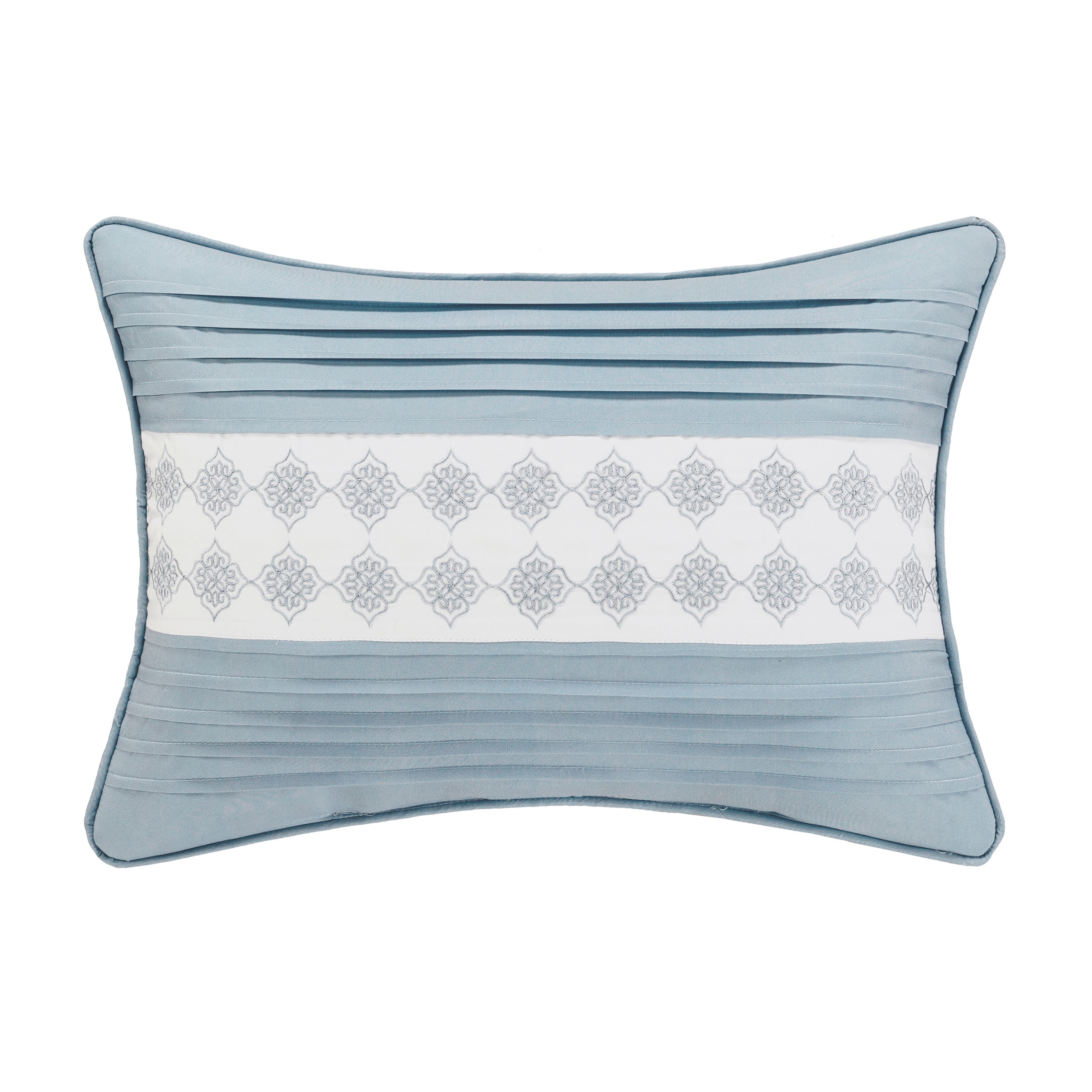 TRILOGY BOUDOIR DECORATIVE THROW PILLOW, BLUE, hi-res image number 0