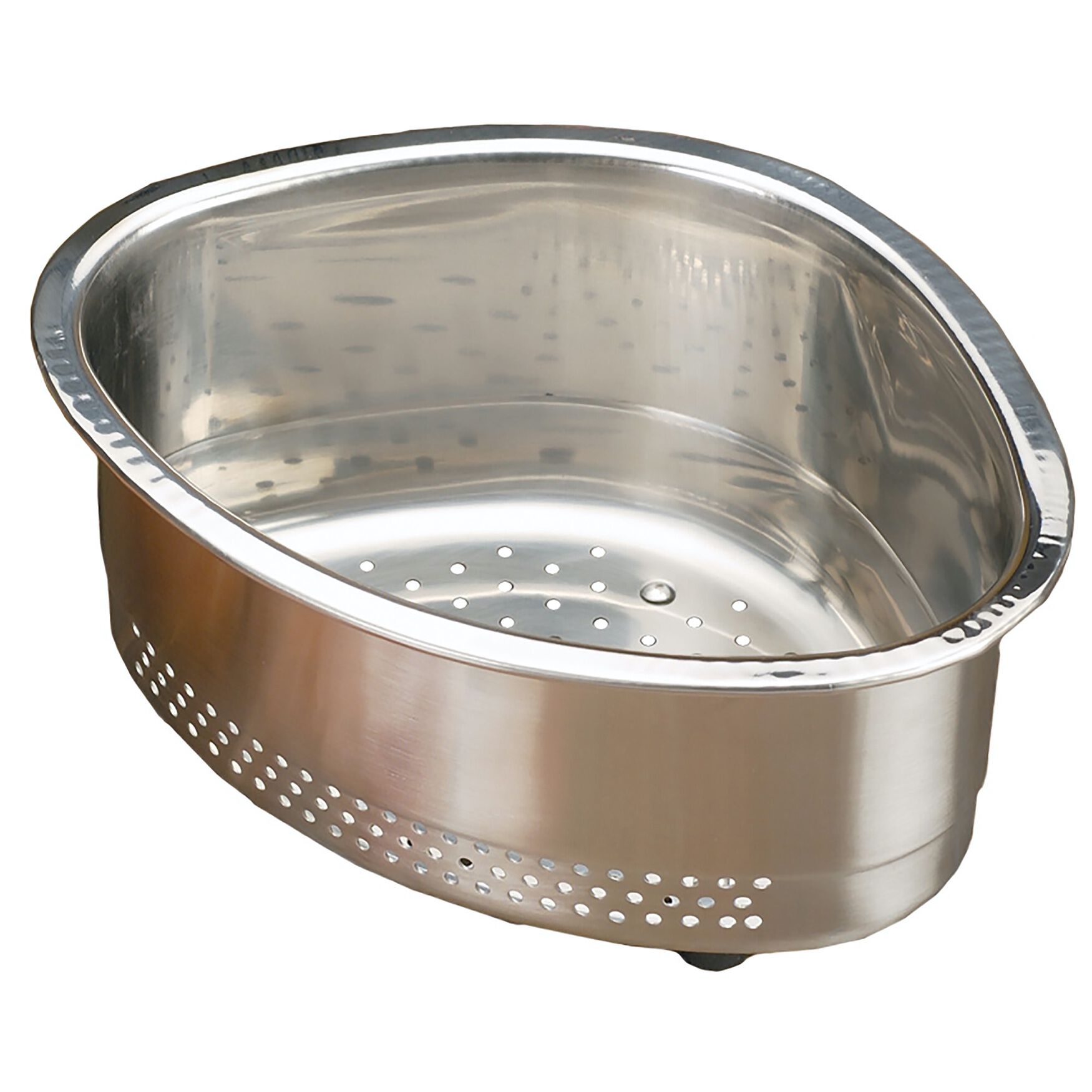 In-Sink Stainless Steel Corner Basket, GRAY, hi-res image number 0
