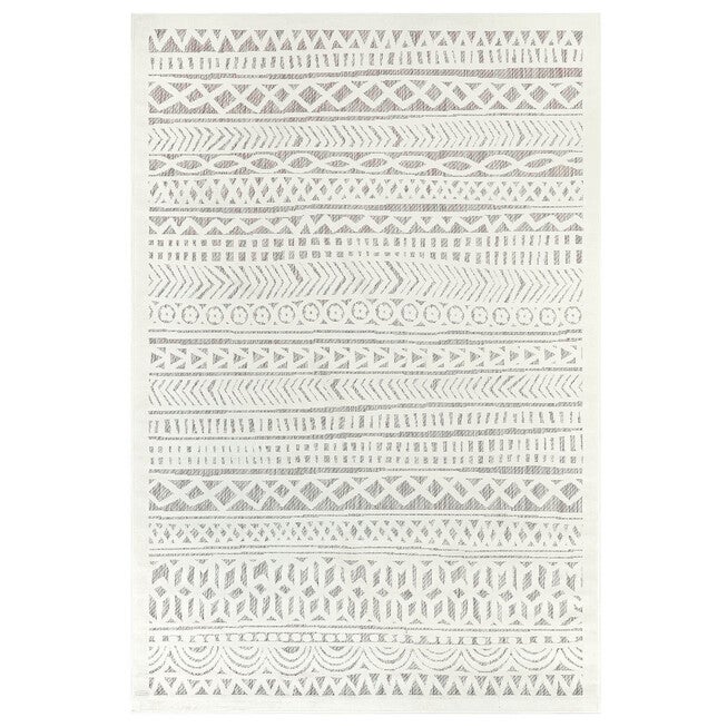 Liora Manne Rialto Tribal Stripe Indoor/Outdoor Rug, IVORY, hi-res image number null