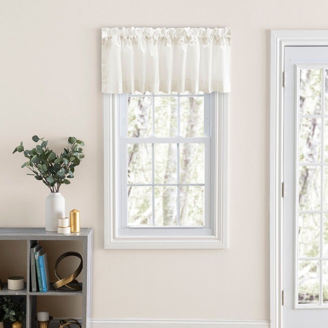 Classic Tailored Curtain Tailored Valance, NATURAL, hi-res image number null
