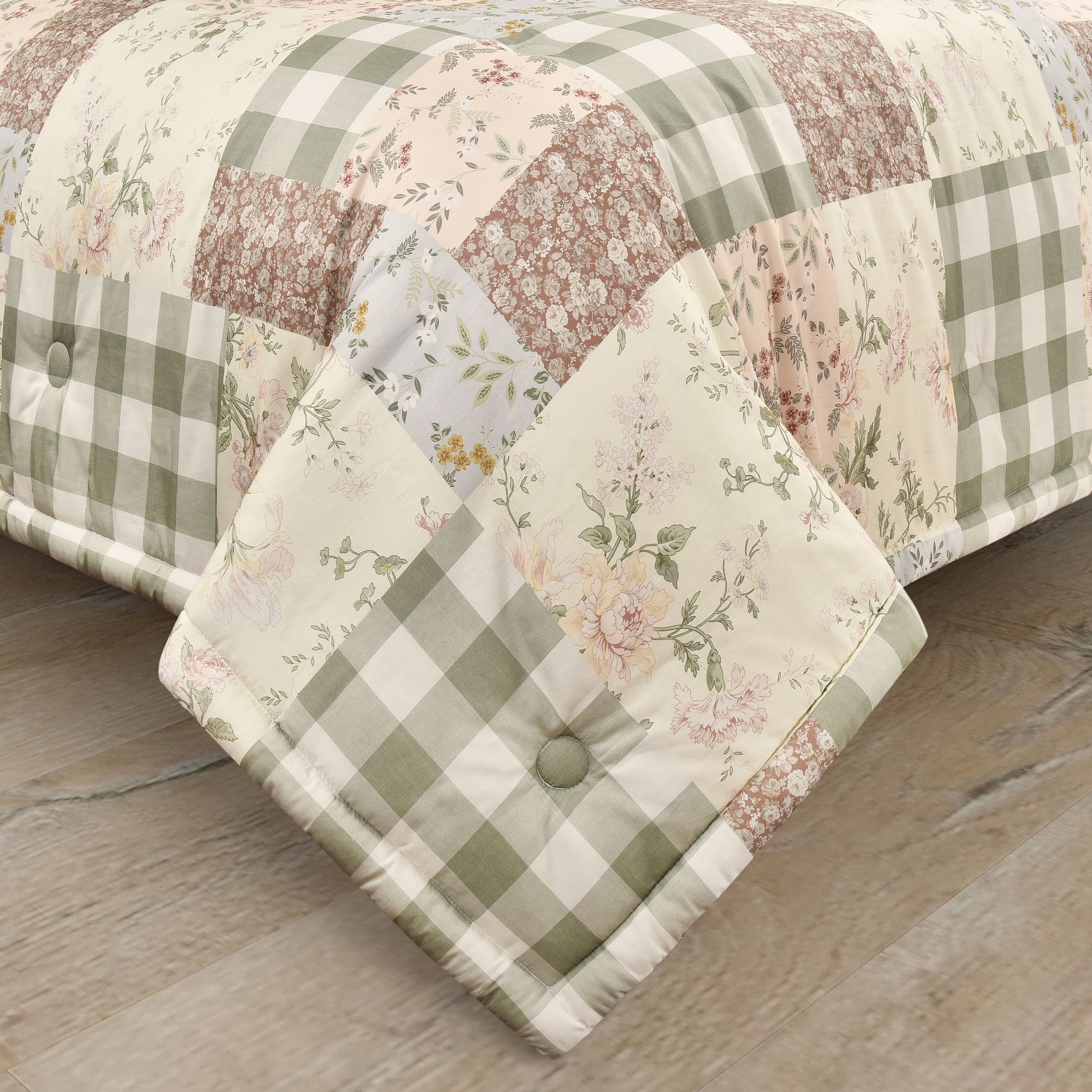 ELOISE FULL/QUEEN 3PC. COMFORTER SET, DUSTY ROSE, alternate image number 1