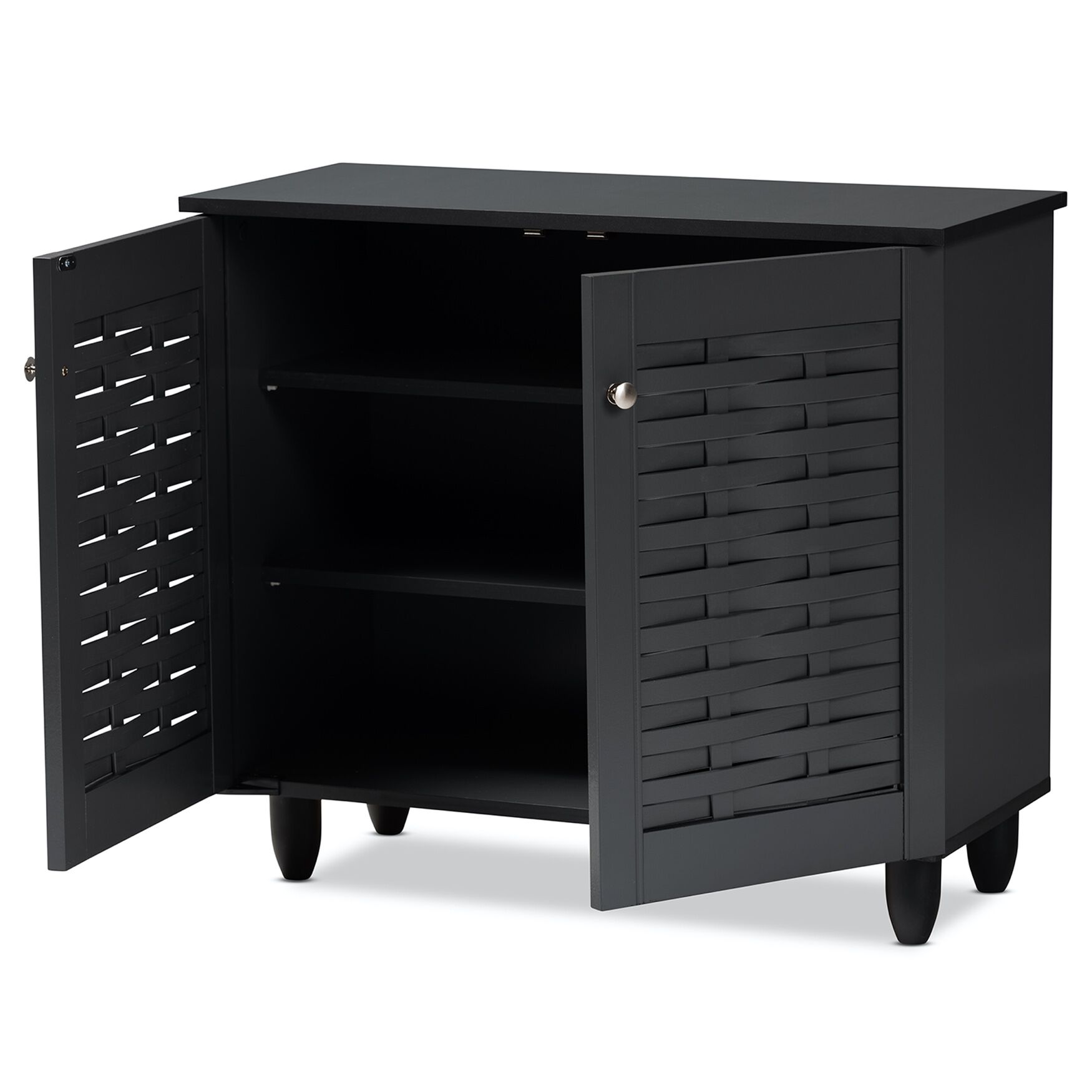 Winda 2-Door Wooden Entryway Shoe Storage Cabinet Furniture, , on-hover image number 1