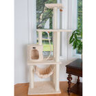 Real Wood 70" Ultra Thick Faux Fur Covered Cat Condo House, , on-hover image number 1