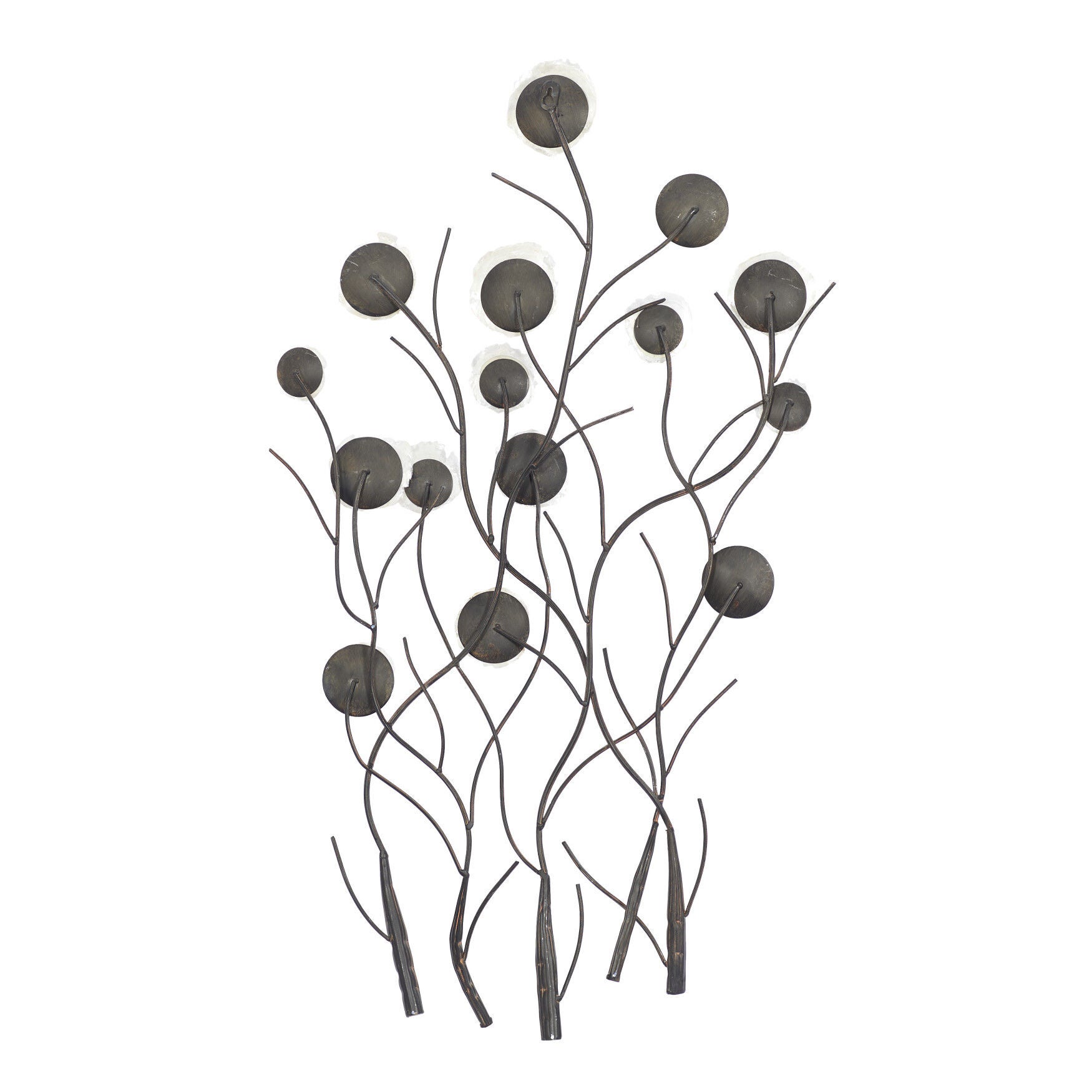 White Metal Coastal Abstract Wall Decor, , on-hover image number 1