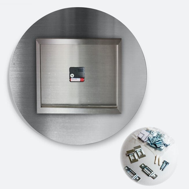 Symmetrical Blue Gold Fractal Flower Modern Wall Clock, , alternate image number 3