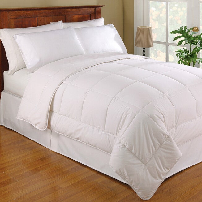 Wool/Cotton Comforter, WHITE, hi-res image number null