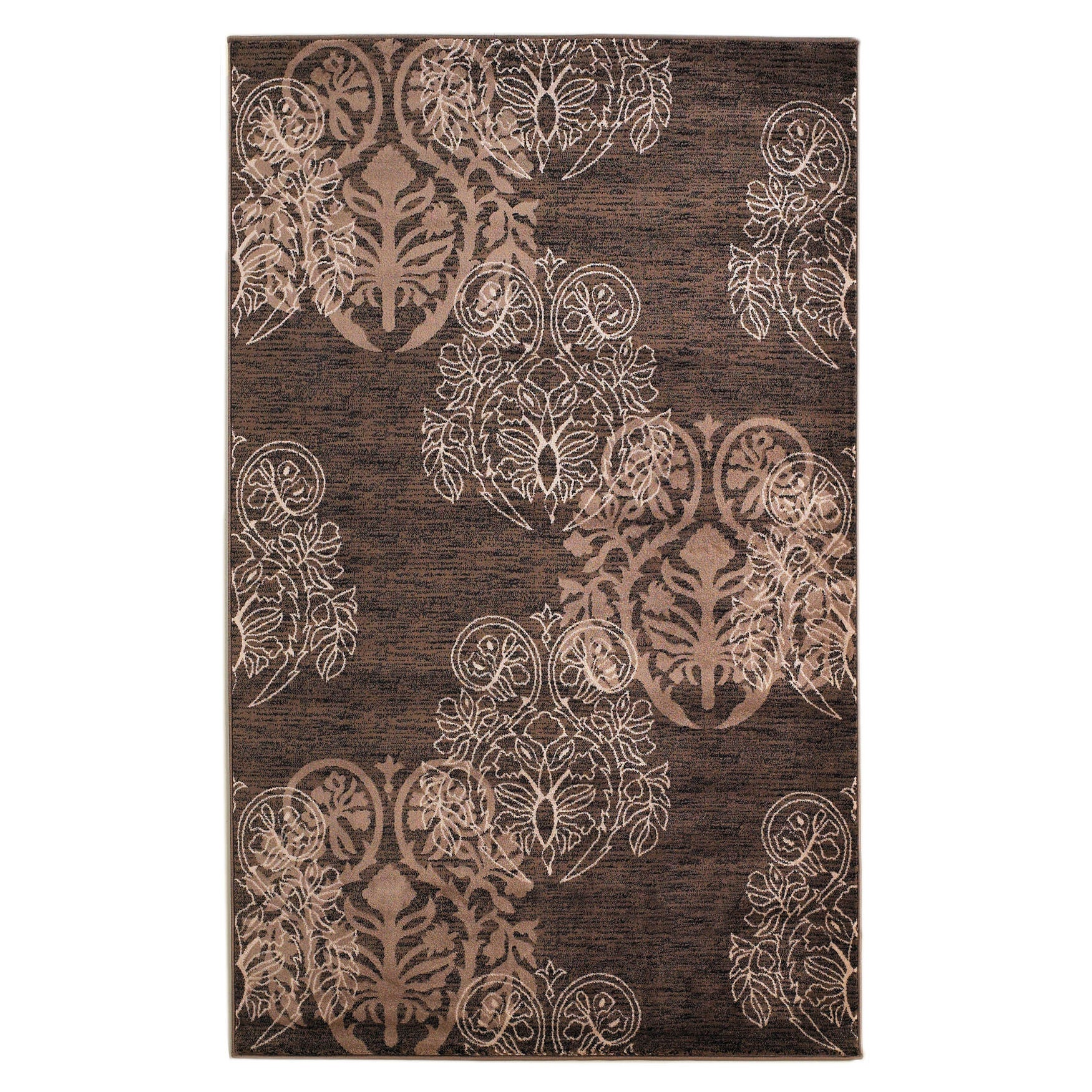 Milan Brown/Beige 2'X3' Area Rug, BROWN BEIGE, hi-res image number 0