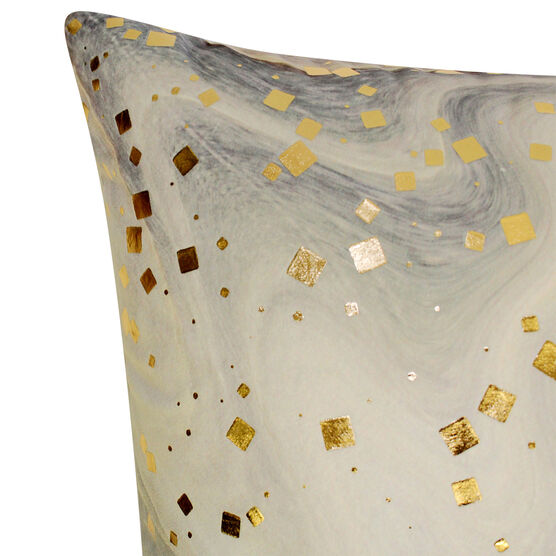 Edie@Home Quartz Marble Metallic Decorative Pillow Dec Pillow, , alternate image number null
