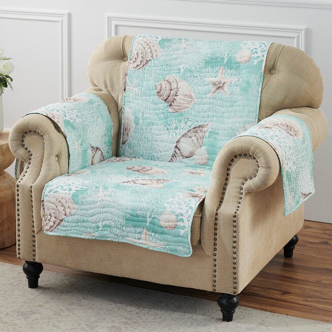 Ocean Turquoise Furniture Protector, Arm Chair, TURQUOISE, hi-res image number null