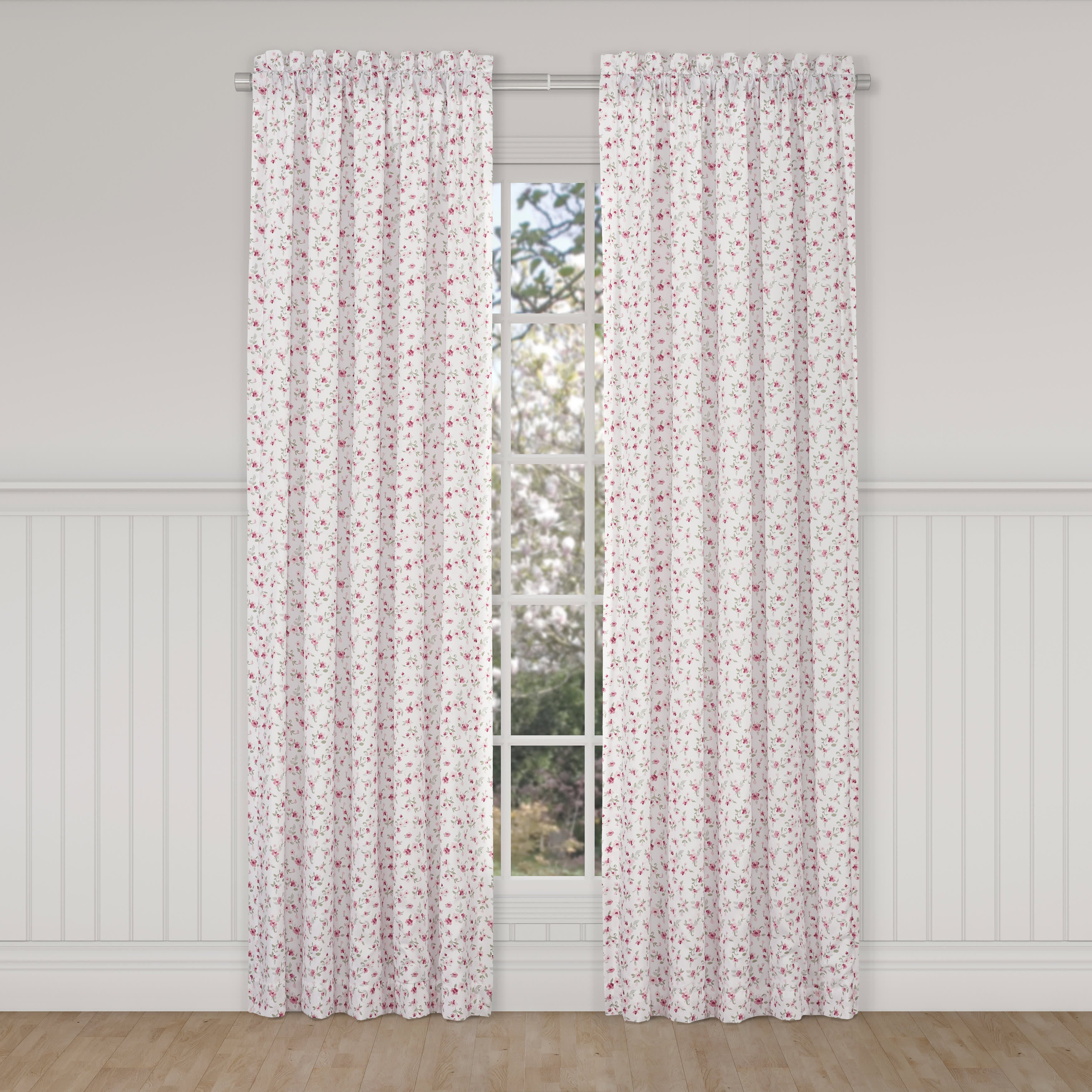 Bungalow 84 Inch Window Panel Pair, ROSE, alternate image number null